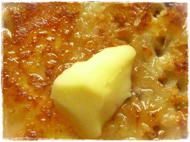 butter melting over pank crusted pancakes