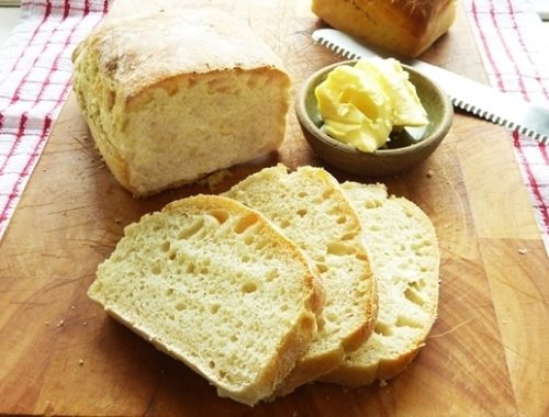 loaf of bread made with leftover mashed potato