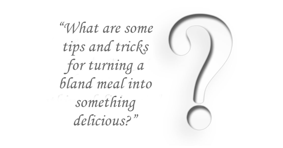 make bland food tastier