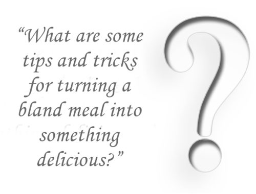 quora question on remedying bland food