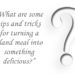 quora question on remedying bland food