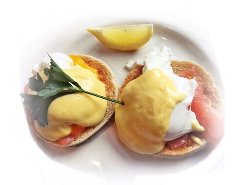 smoked salmon eggs benedict