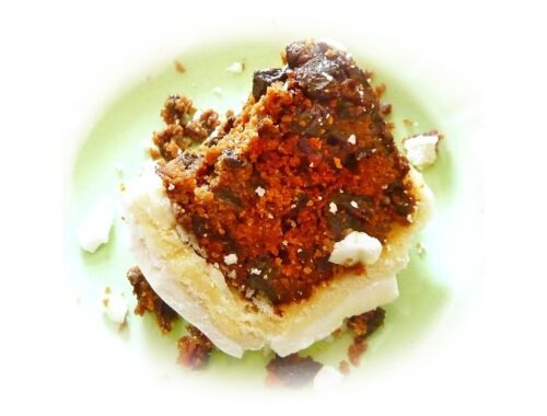 slice of christmas cake