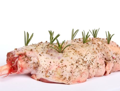 rosemary stdded lamb for roasting