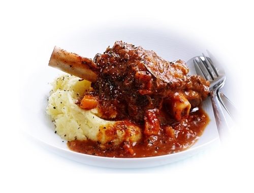 braised lamb shank stewed meats