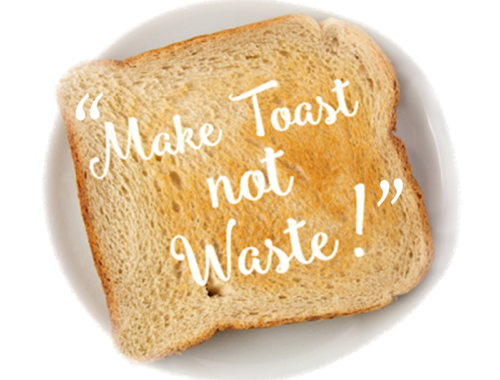 waste bread toast