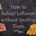 rehehating leftovers