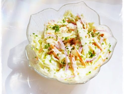 homemade coleslaw