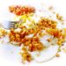 fried eggs with pangrattato
