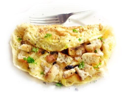 leftovers omelette