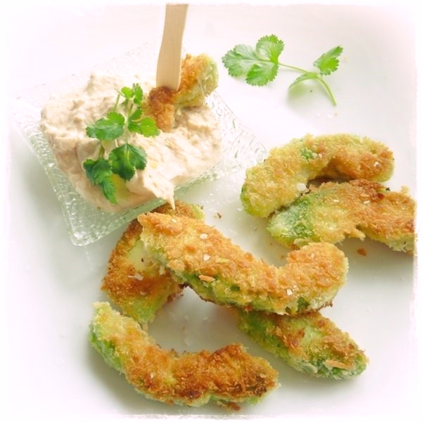 panko crusted avocado fritters