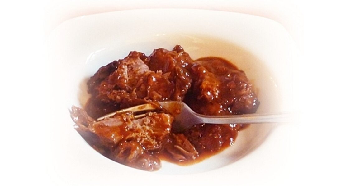 bowl of leftover stew