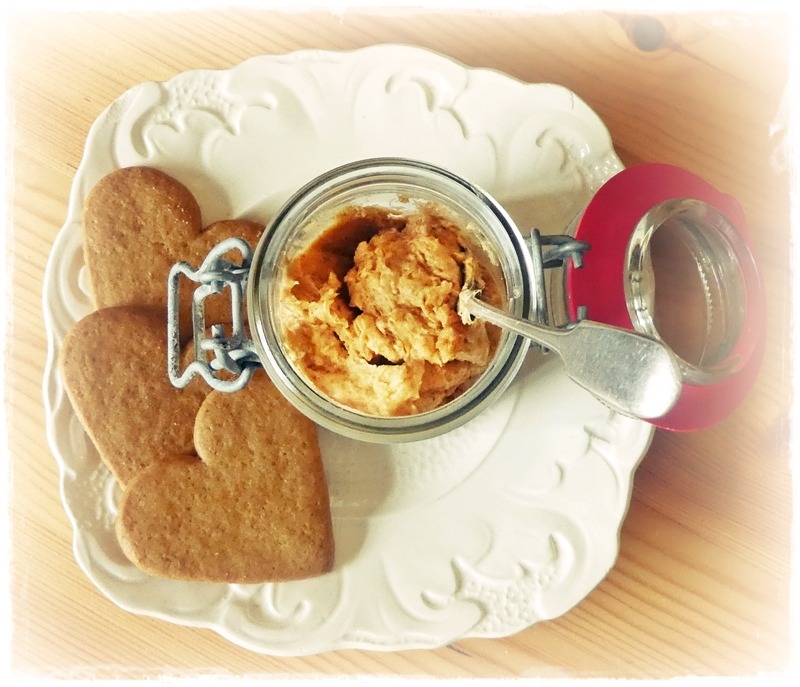 jar of homemade cookie butter