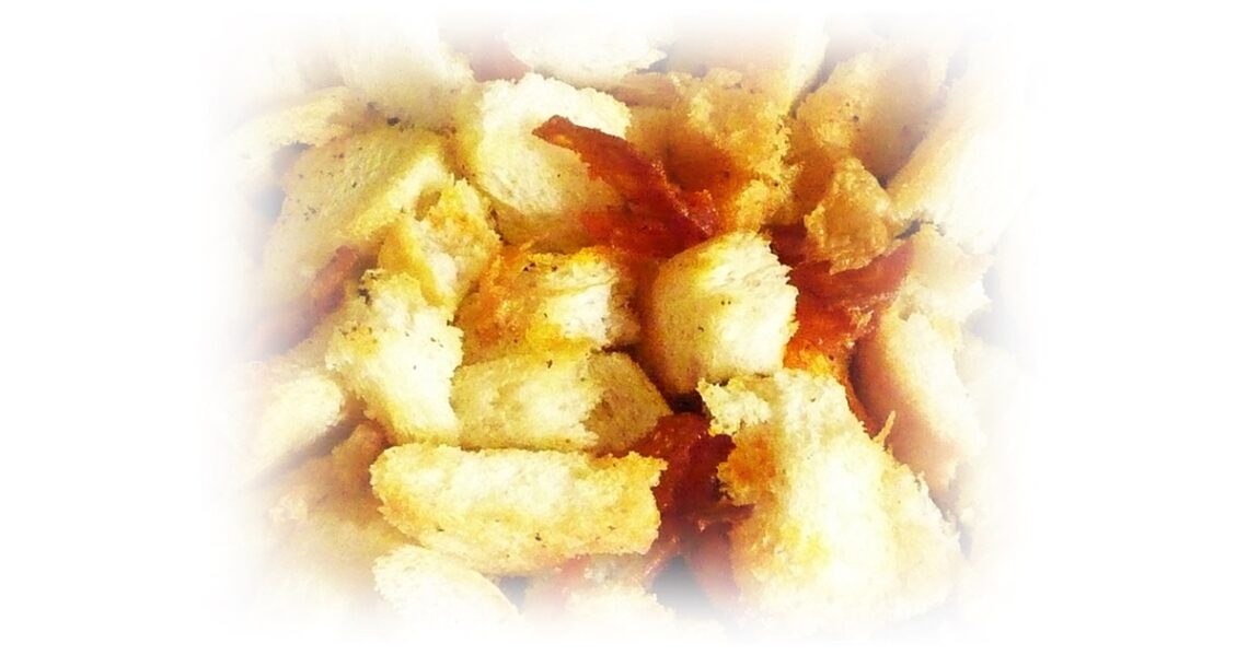 homemade croutons