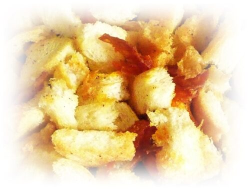 homemade croutons