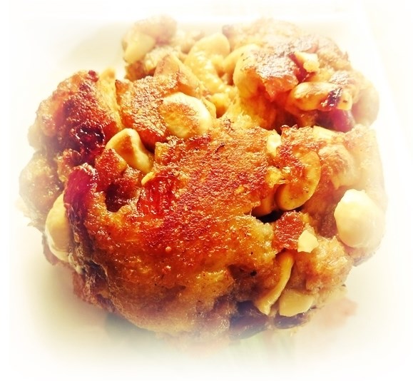 crunchy cashew fritter