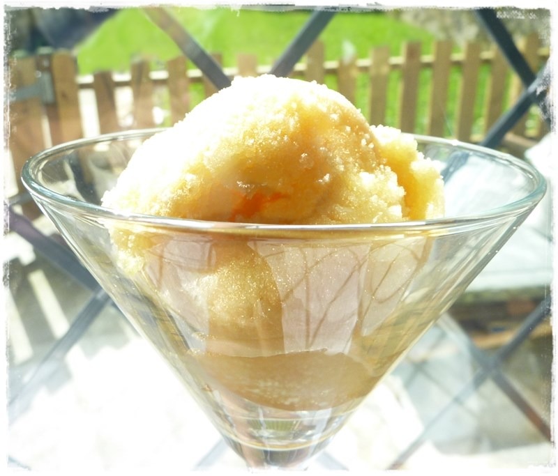 homemade salted caramel sorbet