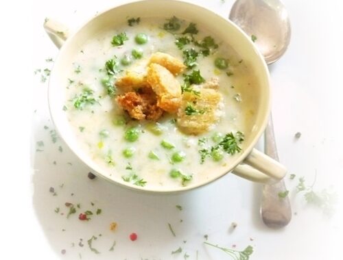 homemade leek and potato soup